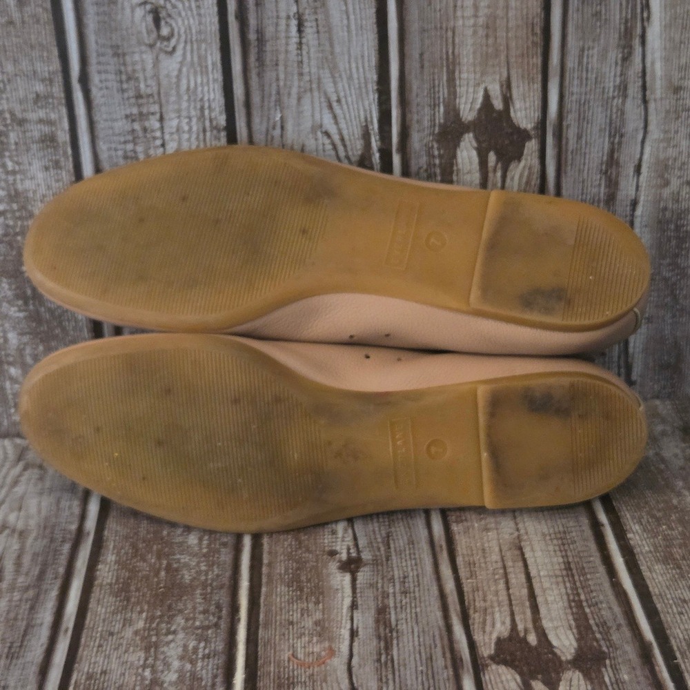 Sz 7 Womens Everlane The Day Glove Tan Leather Comfort Ballet Flats Shoes Good - Picture 11 of 11